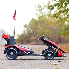 Детский электрокарт M 6322EBLR-3 красный с пультом управления фото 54