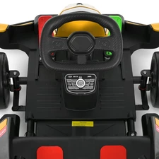 Детский электрокарт M 6322EBLR-6 желтый с пультом управления фото 16