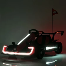 Детский электрокарт M 6148EL-1(24V) белый с двумя моторами по 150 Вт фото 54