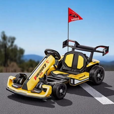 Детский электрокарт M 6148EL-6(24V) желтый с двумя моторами по 150 Вт фото 63