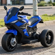 Детский мотоцикл M 4454ELR-4 синий с пультом купить