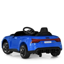 Детский электромобиль M 4938EBLR-4 синий Audi с кожаным сиденьем фото 37