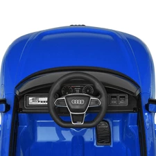 Детский электромобиль M 4938EBLR-4 синий Audi с кожаным сиденьем фото 71