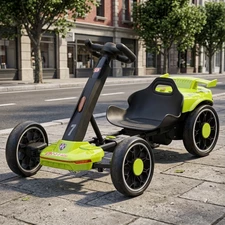 Детский электрокарт M 6145(A)EBR-5 зеленый с пультом управления