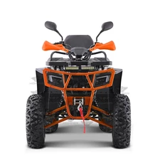 Бензиновый квадроцикл AT200L-2-7 черно-оранжевый с фаркопом фото 14