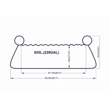 Надувной бассейн Avenli 17788 детский размер 205 х 47 см фото 71