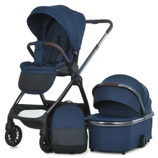 Универсальная коляска El Camino Riviera ME 1183 Hot Chocolate коричневая 2 в 1 люлька + блок фото 14