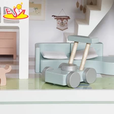 Деревянный кукольный домик MD 1427 с тремя этажами фото 37