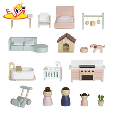 Деревянный кукольный домик MD 1427 с тремя этажами фото 54