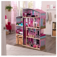 Деревянный кукольный домик MD 1430 с четырьмя этажами фото 14