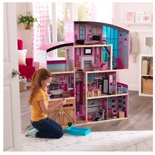 Деревянный кукольный домик MD 1430 с четырьмя этажами купить