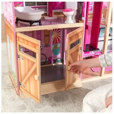 Деревянный кукольный домик MD 1430 с четырьмя этажами фото 41