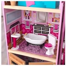 Деревянный кукольный домик MD 1430 с четырьмя этажами фото 54