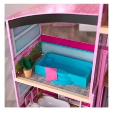 Деревянный кукольный домик MD 1430 с четырьмя этажами фото 63