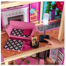 Деревянный кукольный домик MD 1430 с четырьмя этажами фото 92