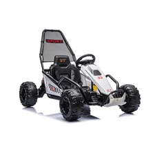 Детский электрокарт M 6374EL-1(24V) белый два мотора по 200W фото 14