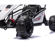 Детский электрокарт M 6374EL-1(24V) белый два мотора по 200W фото 54