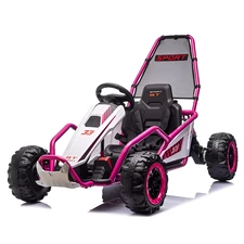 Детский электрокарт M 6374EL-8(24V) розовый два мотора по 200W