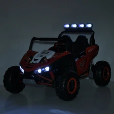 Детский электромобиль M 6373EBLR-3(24V) двухместный багги красный фото 63