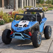 Детский электромобиль M 6373EBLR-4(24V) двухместный багги синий