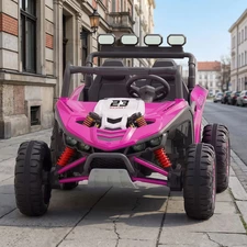 Детский электромобиль M 6373EBLR-8(24V) двухместный багги розовый