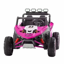 Детский электромобиль M 6373EBLR-8(24V) двухместный багги розовый фото 14