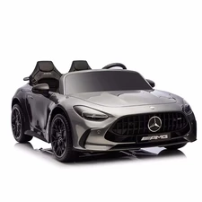 Детский электромобиль M 6313(MP4)EBLRS-11(24V) серый двухместный Mercedes с MP4 планшетом фото 14