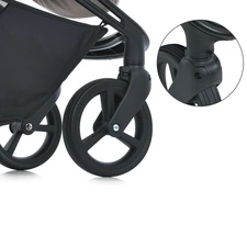 Универсальная коляска 2 в 1 El Camino Persona ME 1091-2 Praline бежевая с серой рамой фото 86