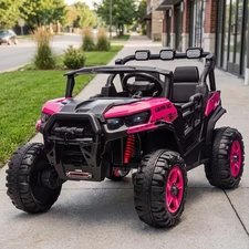 Двухместный детский электромобиль M 6368EBLR-8(24V) багги розовый