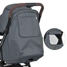 Прогулочная коляска El Camino Amber ME 1227 Magnet Gray темно-серая с полиуретановыми колесами фото 54