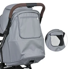 Прогулочная коляска El Camino Amber ME 1227 Owl Gray светло-серая с полиуретановыми колесами фото 54