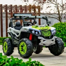 Двухместный детский электромобиль M 6349EBLR-5(24V) зеленый багги с EVA колесами