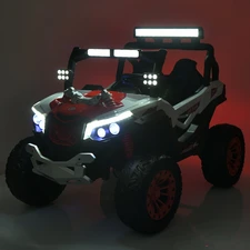 Двухместный детский электромобиль M 6349EBLR-5(24V) зеленый багги с EVA колесами фото 11