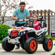 Двухместный детский электромобиль M 6349EBLR-5(24V) зеленый багги с EVA колесами фото 41