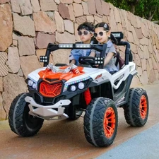 Двухместный детский электромобиль M 6349EBLR-5(24V) зеленый багги с EVA колесами фото 63