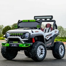 Двухместный детский электромобиль M 6350EBLR-1(24V) белый с мягким сиденьем фото 14