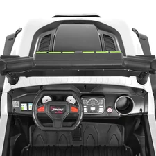 Двухместный детский электромобиль M 6350EBLR-1(24V) белый с мягким сиденьем фото 18
