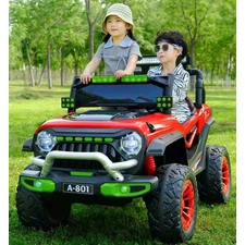 Двухместный детский электромобиль M 6350EBLR-3(24V) красный с мягким сиденьем фото 54