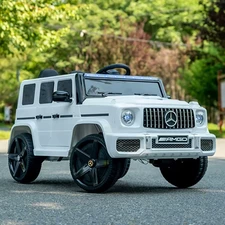 Детский электромобиль M 6343EBLR-1 Mercedes белый четыре мотора