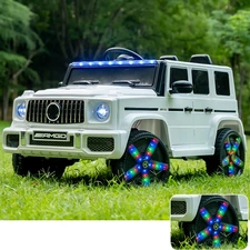 Детский электромобиль M 6343EBLR-1 Mercedes белый четыре мотора фото 14