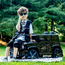 Детский электромобиль M 6343EBLR-2 Mercedes черный четыре мотора фото 37