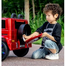 Детский электромобиль M 6343EBLRS-3 Mercedes красный в автопокраске фото 63