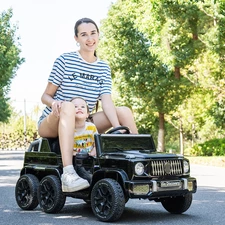 Детский электромобиль M 6344EBLR-1 Mercedes белый с шестью колесами купить