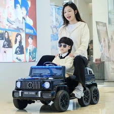 Детский электромобиль M 6344EBLR-1 Mercedes белый с шестью колесами фото 54