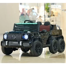 Детский электромобиль M 6344EBLRS-2 Mercedes черный с шестью колесами