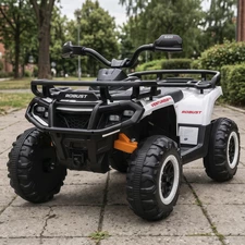 Детский квадроцикл M 6351EBLR-1 белый пульт управления