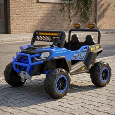 Детский электромобиль M 6324EBLR-4 багги синий с мягким сиденьем
