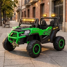 Детский электромобиль M 6324EBLR-5 багги зеленый с мягким сиденьем
