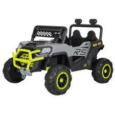 Детский электромобиль M 6324EBLR-11-5 багги серо-зеленый с мягким сиденьем фото 37