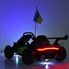 Детский электрокарт M 6311EBLR-11(24V) серый с мягким сиденьем фото 63